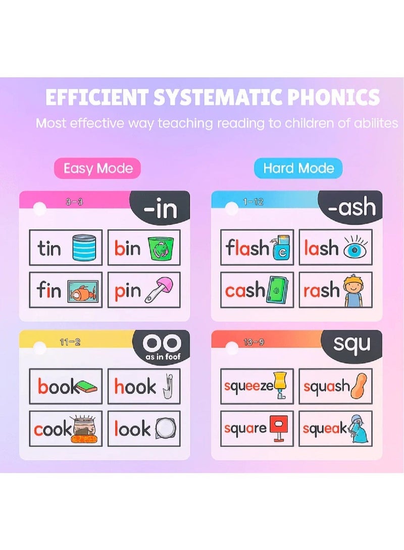 كليكو ٦٧ بطاقة تعليمية لتعليم الصوتيات للأطفال - بطاقات لتعليم الحروف الأبجدية والقراءة المبكرة مع صور - مجموعة بطاقات تعليمية لمرحلة ما قبل المدرسة والتعلم المنزلي - Image 3